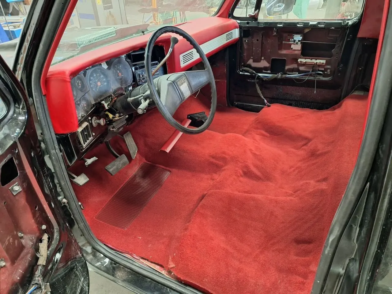 Red classic interior detail
